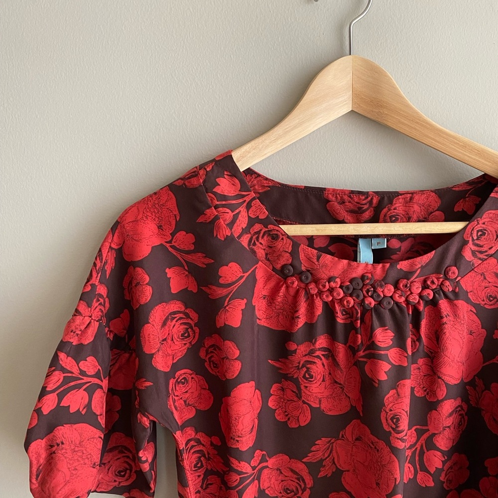 Anthropologie Silk Top
